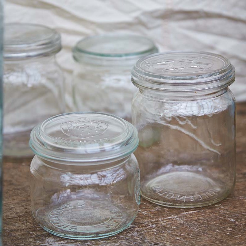 Vintage Glass Storage Jars Dee Puddy, Vintage Glass Food Storage Containers